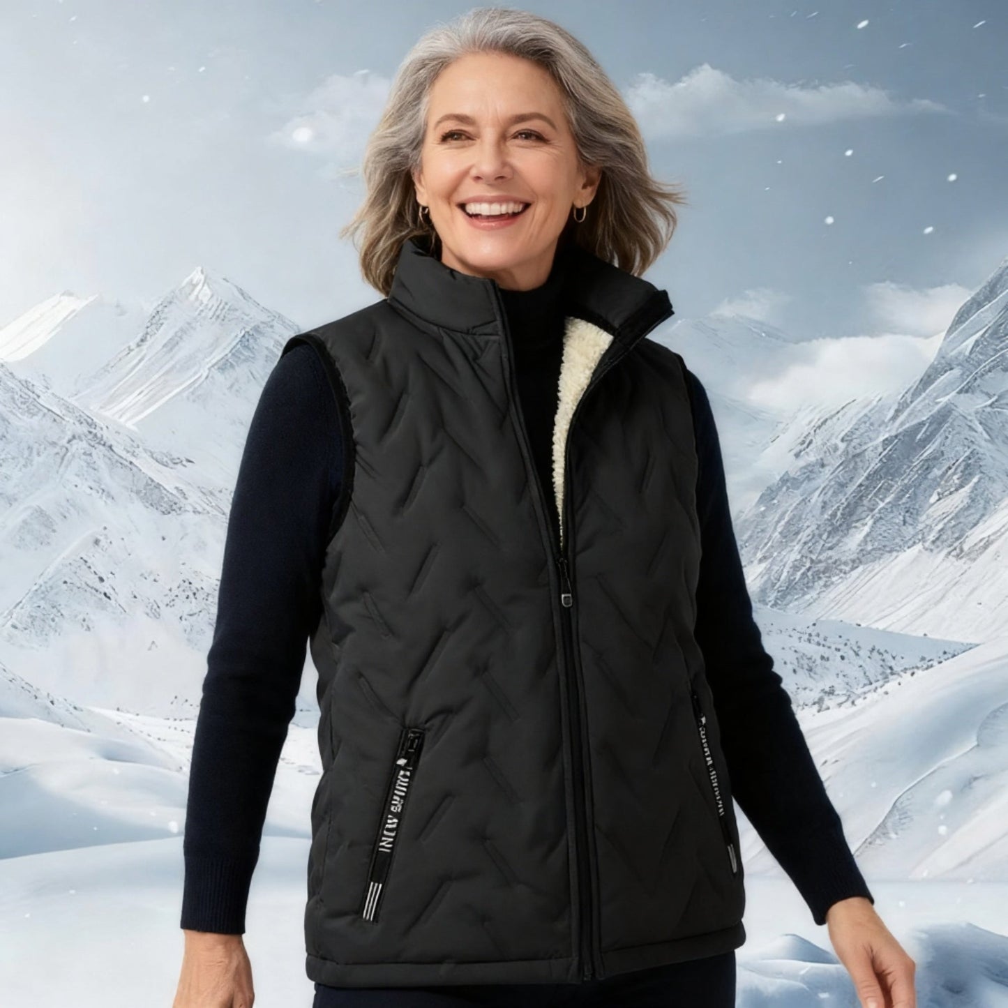 ✨️❄️Unisex Winter Warm Casual Sleeveless Quilted Vest With Fleece Lining