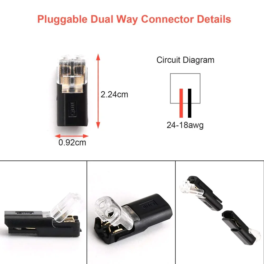 🔥🏆Double-wire Plug-in Connector With Locking Buckle🔒