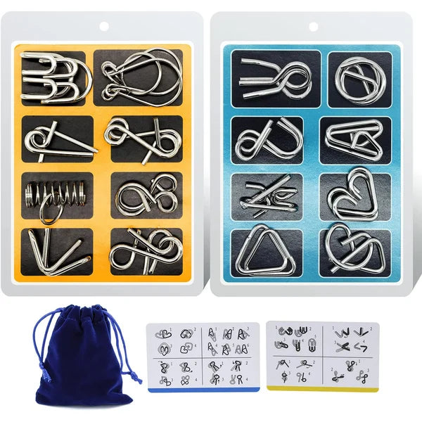 🔥Educational intellectual Toys IQ Toys,Metal Brain teaser Puzzles