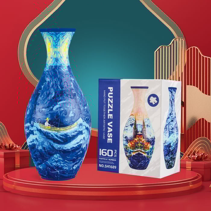 🔥Early Christmas sale 80% off 💐🧩✨3D Art Puzzle Vase