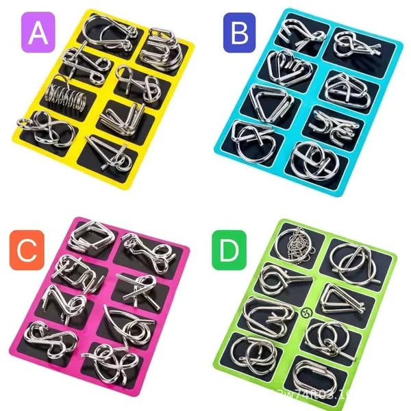 🔥Educational intellectual Toys IQ Toys,Metal Brain teaser Puzzles