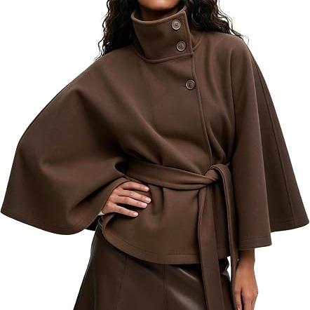 ๐ Women's Batwing Sleeve Poncho Coat ๐