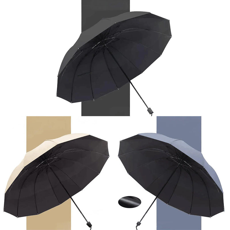 ⏳Time-limited 50%Discount⏰12-Rib Large Foldable Windproof Umbrella🌂