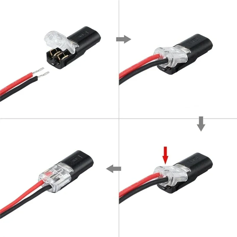 🔥🏆Double-wire Plug-in Connector With Locking Buckle🔒