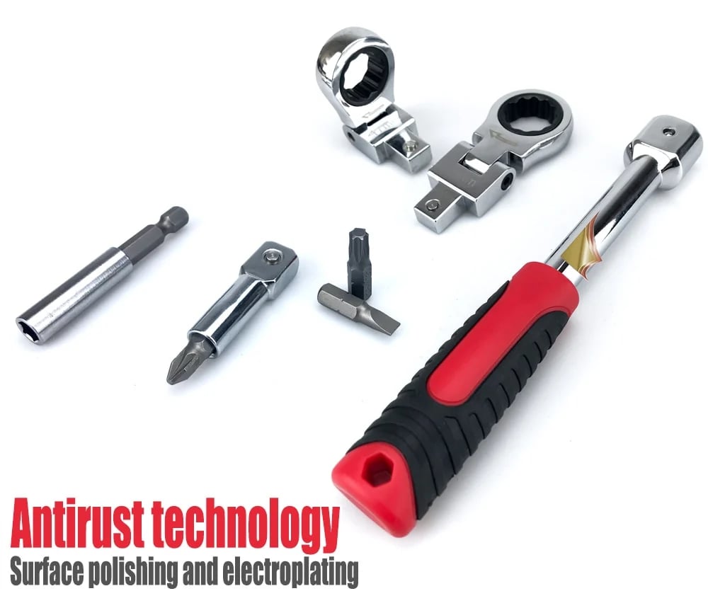 Removable Movable Head Ratchet Durable Power Saving Repair Tool Set(Free shipping worldwide)