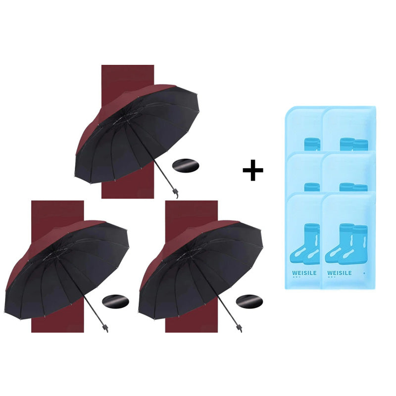 ⏳Time-limited 50%Discount⏰12-Rib Large Foldable Windproof Umbrella🌂