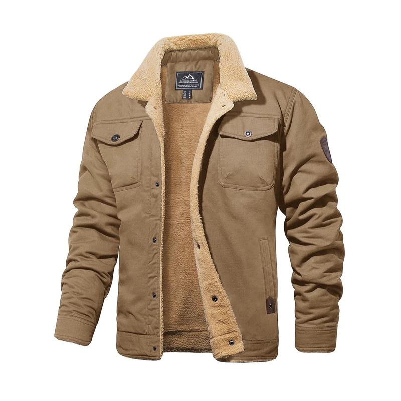 Men's Retro Western Winter Fleece Jacket✈️Free delivery throughout the UK