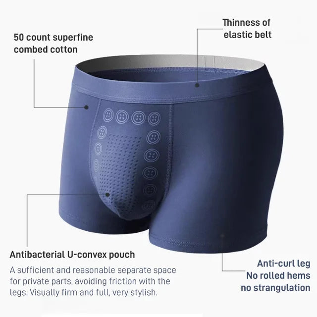 ✨HOT SALE✨Men' s Modal Negative Ion Bacteria Resistant Underpants