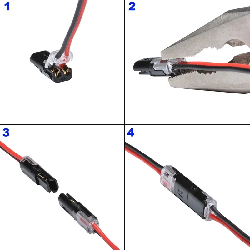 🔥🏆Double-wire Plug-in Connector With Locking Buckle🔒