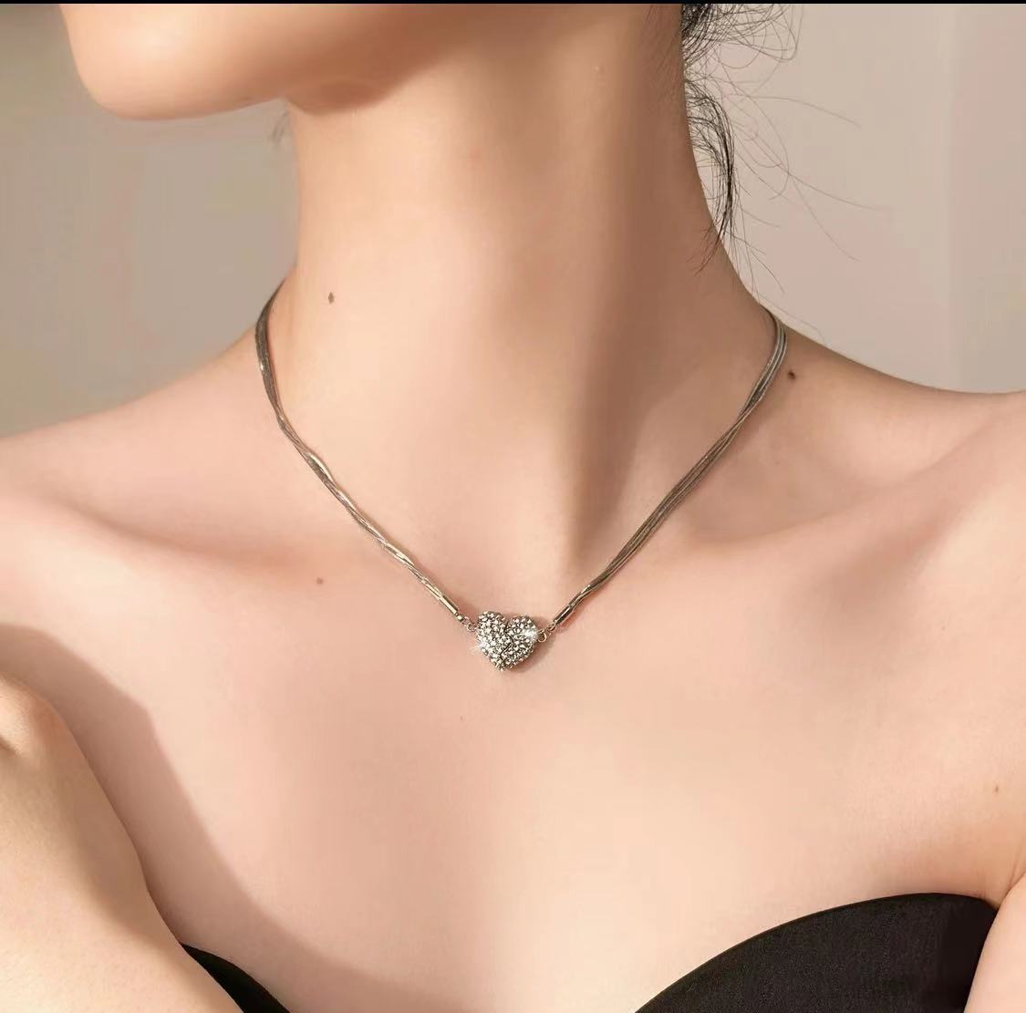 (🔥 🎁2024 New Year Hot Sale🎁 49% OFF)🔥Magnetic Love Patchwork Necklace
