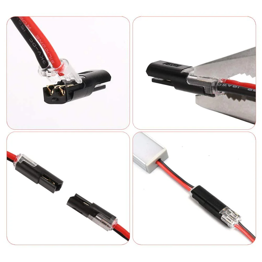 🔥🏆Double-wire Plug-in Connector With Locking Buckle🔒