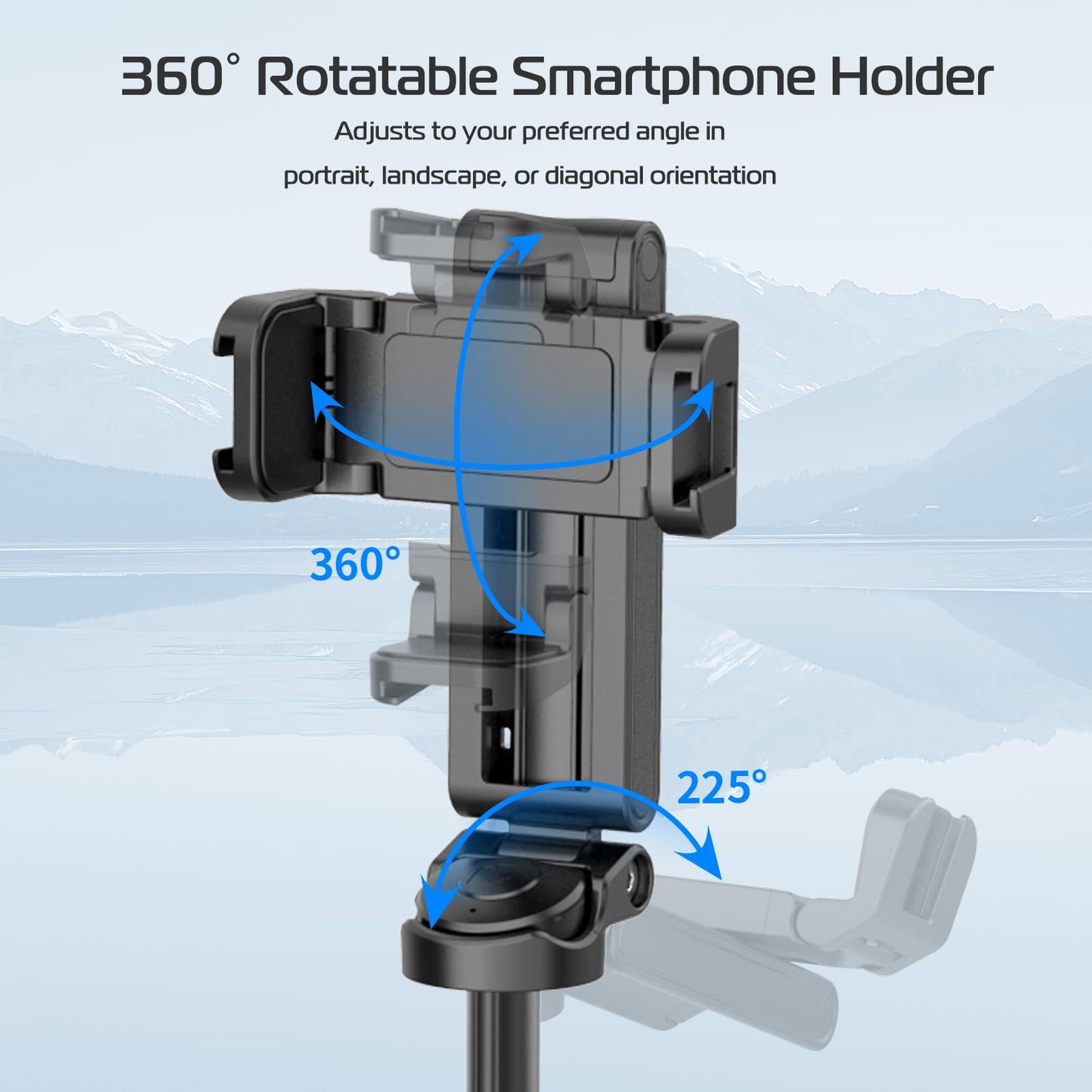 🔥2025 NEW SALES🔥Extendable Grip Phone Tripod with Detachable Remote Pocket Size
