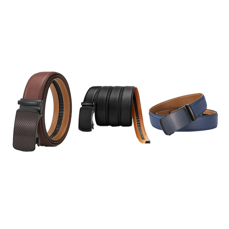 🚀24 hours shipping from UK🚀Leather Ratchet Belt With Adjustable Buckle