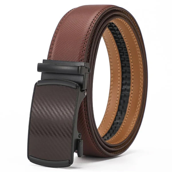 🚀24 hours shipping from UK🚀Leather Ratchet Belt With Adjustable Buckle