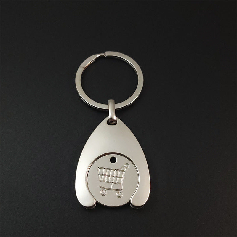 🪙Round Coins- Shopping Trolley Token Keychain