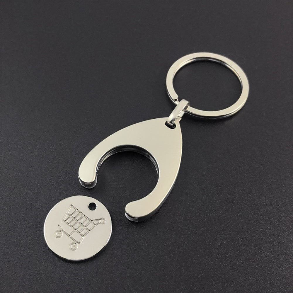 🪙Round Coins- Shopping Trolley Token Keychain