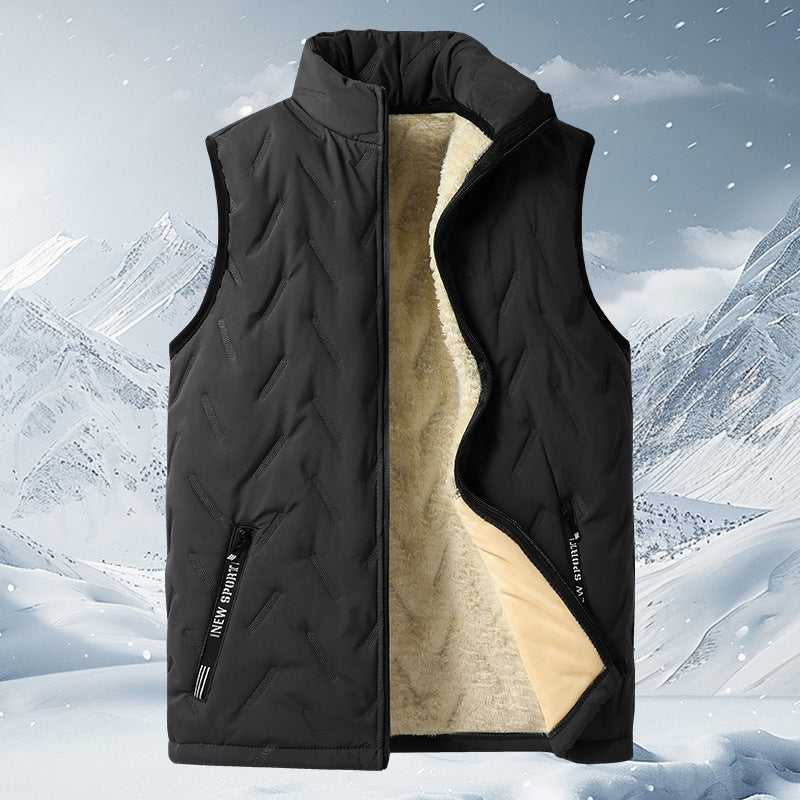 ✨️❄️Unisex Winter Warm Casual Sleeveless Quilted Vest With Fleece Lining