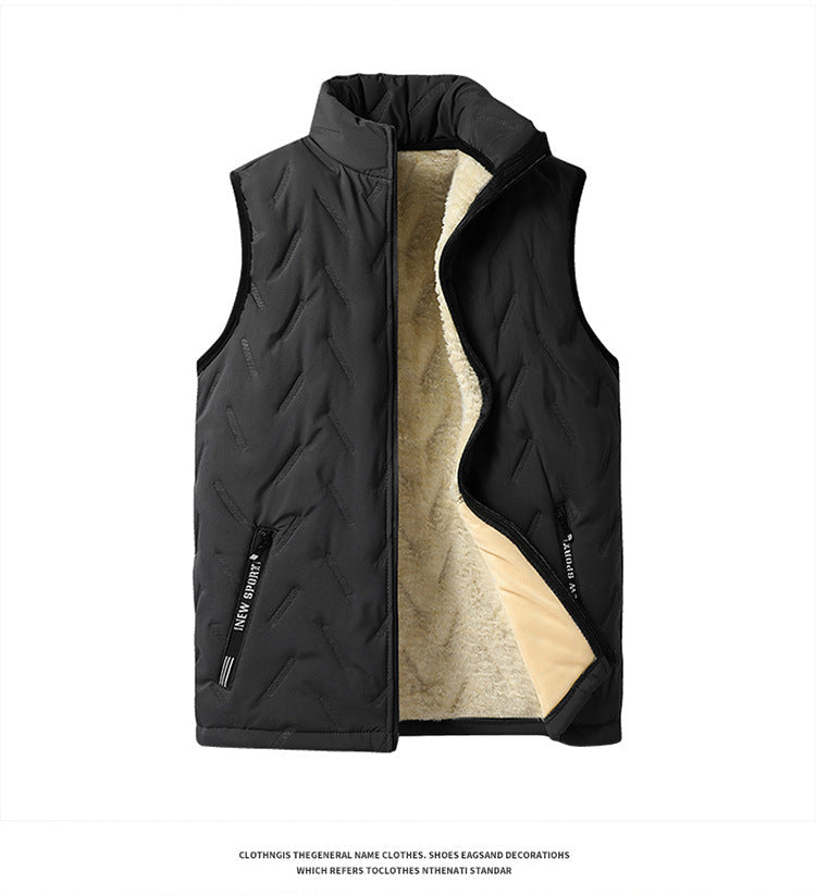 ✨️❄️Unisex Winter Warm Casual Sleeveless Quilted Vest With Fleece Lining