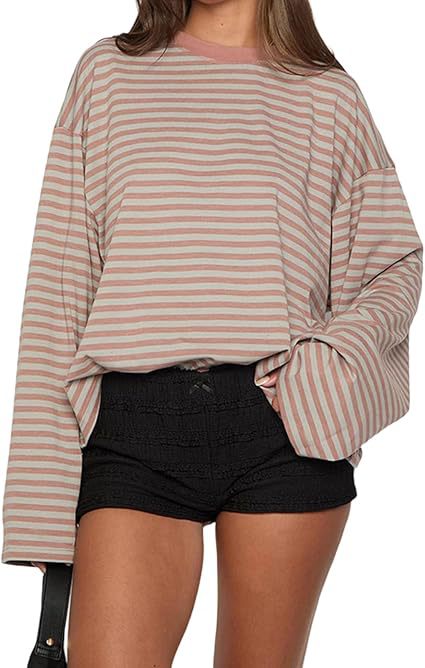 🔥LAST DAY SALE 50% OFF✨⚡Women's Striped Long Sleeve Top