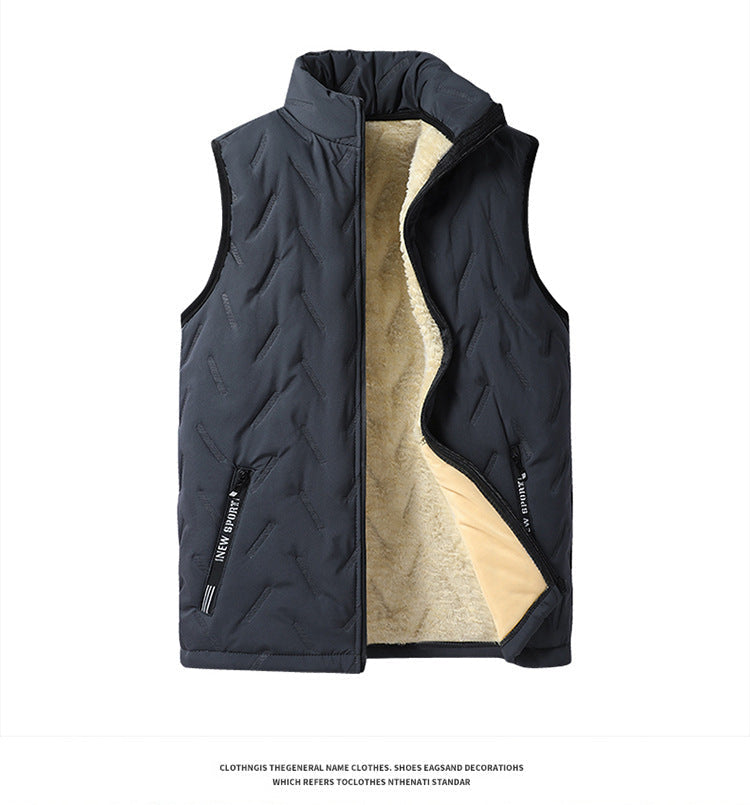 ✨️❄️Unisex Winter Warm Casual Sleeveless Quilted Vest With Fleece Lining