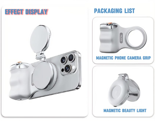 Magnetic Phone Camera Grip