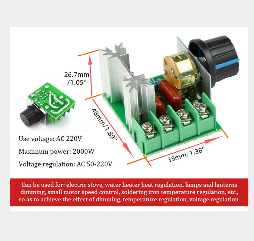 2000W Step Up & Down Voltage Controller(505 OFF)