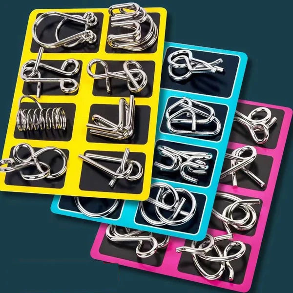 🔥Educational intellectual Toys IQ Toys,Metal Brain teaser Puzzles