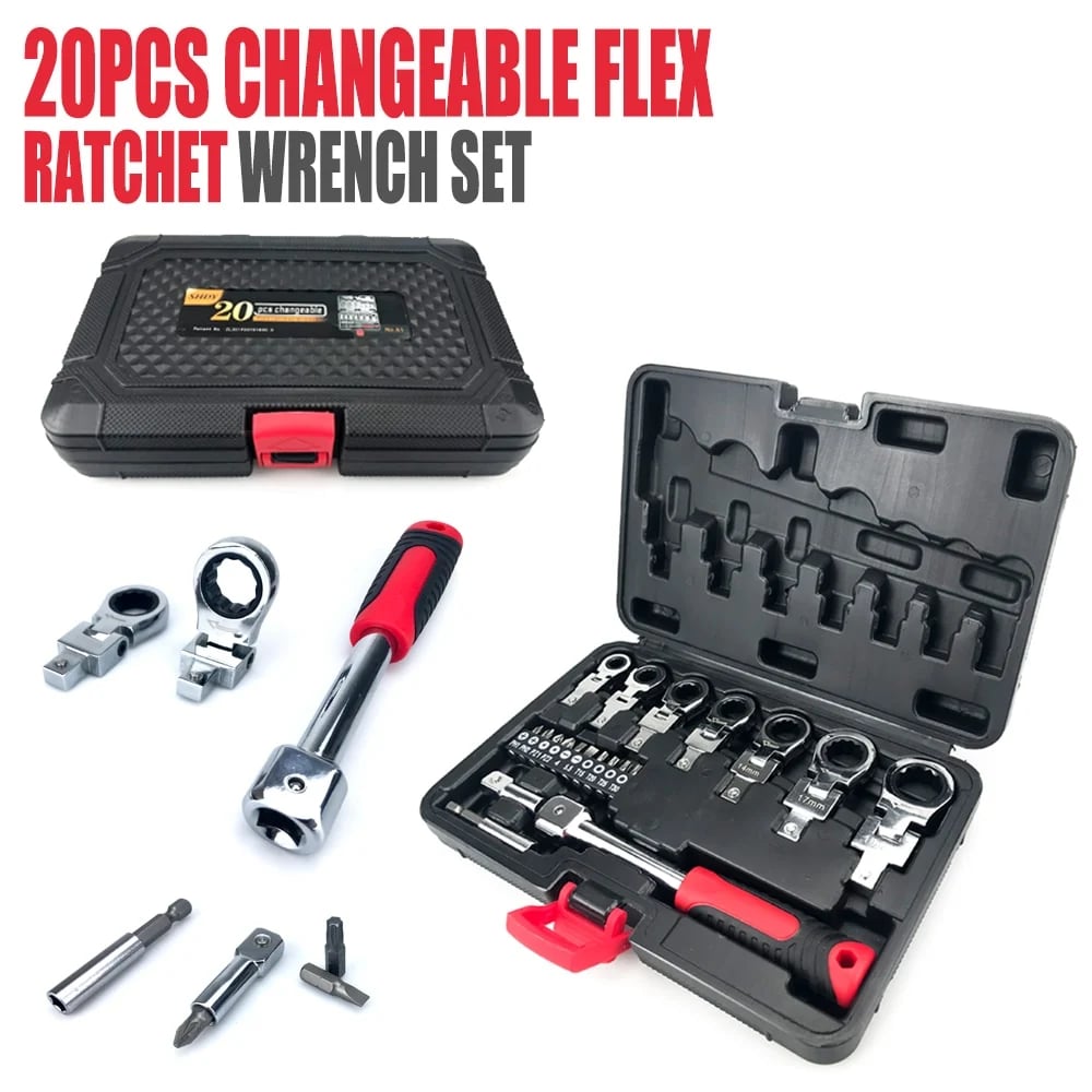 Removable Movable Head Ratchet Durable Power Saving Repair Tool Set(Free shipping worldwide)