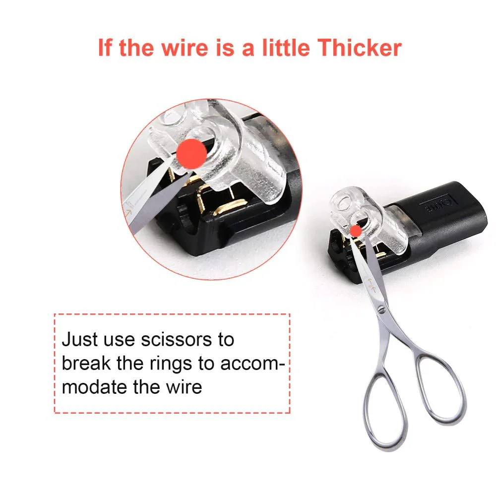 🔥🏆Double-wire Plug-in Connector With Locking Buckle🔒