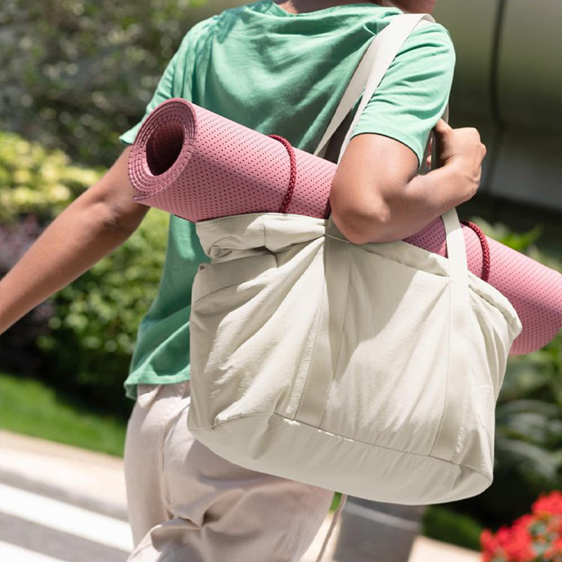 Tote Bag for Women with Yoga Mat Buckle