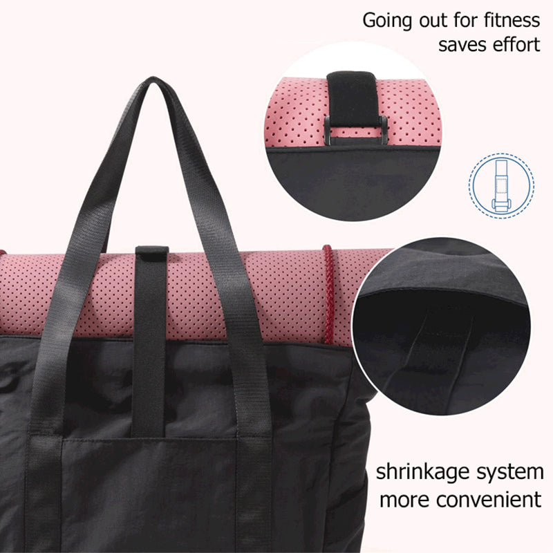 Tote Bag for Women with Yoga Mat Buckle
