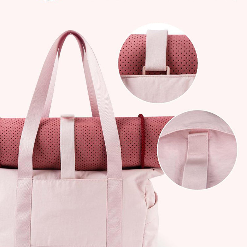 Tote Bag for Women with Yoga Mat Buckle