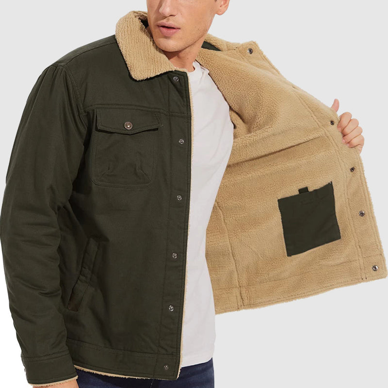 Men's Retro Western Winter Fleece Jacket✈️Free delivery throughout the UK