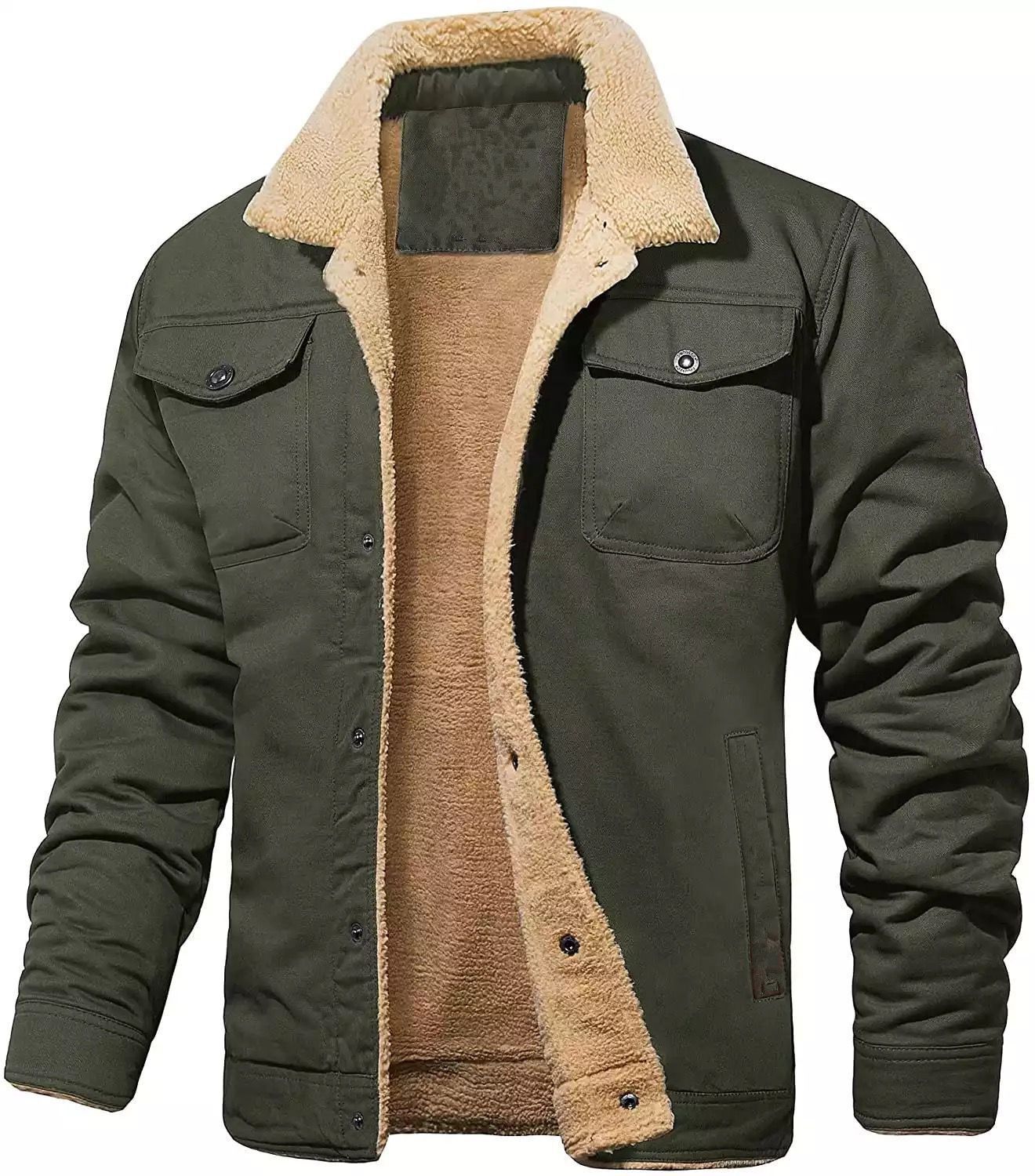 Men's Retro Western Winter Fleece Jacket✈️Free delivery throughout the UK