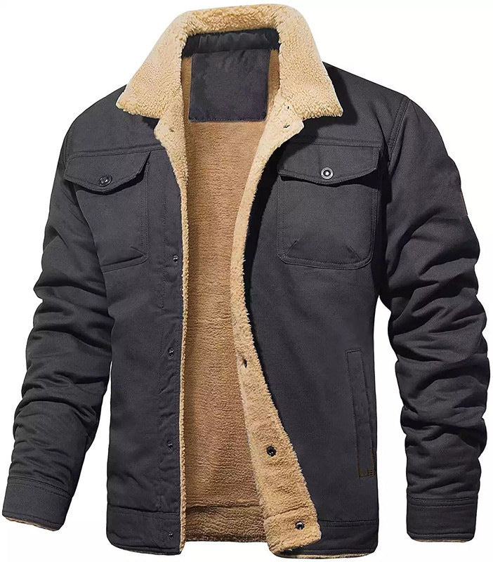 Men's Retro Western Winter Fleece Jacket✈️Free delivery throughout the UK