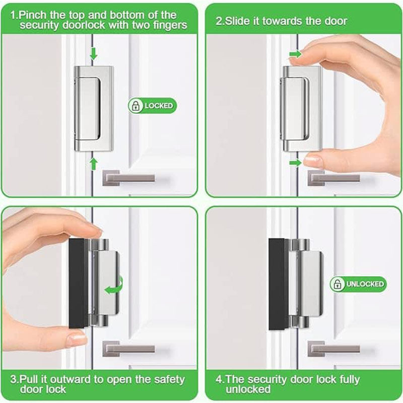 🌟Home Security Door Reinforcement Lock with Screws🌟