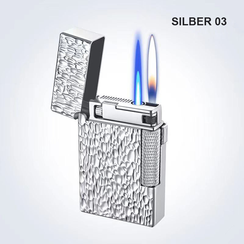 Fashionable, windproof lighter with double flame