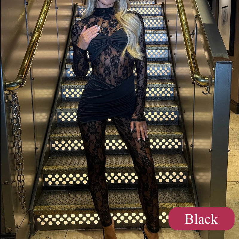 💕HOT SALE 50% OFF 💕Women's Sexy Lace Patchwork Jumpsuit