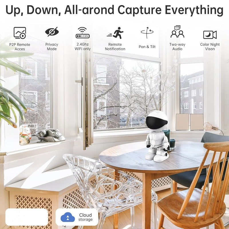 👍🤖Wireless Indoor Motion Detection Robot Camera🛬🔥