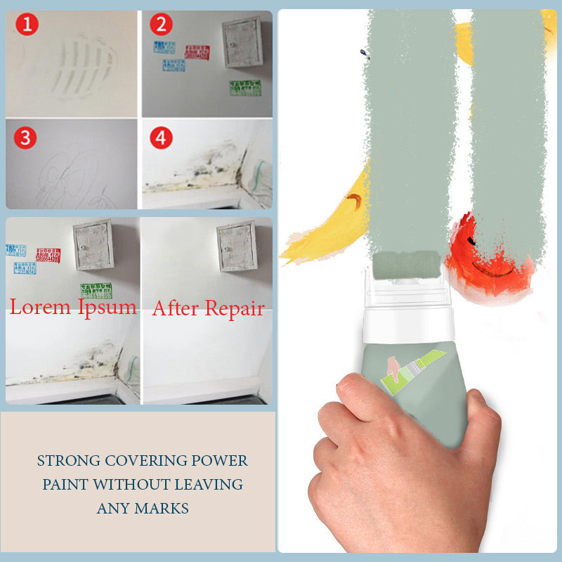 🔥Graffiti Cover Wall Renovation Color Change Small Rolling Brush Wall Latex Paint