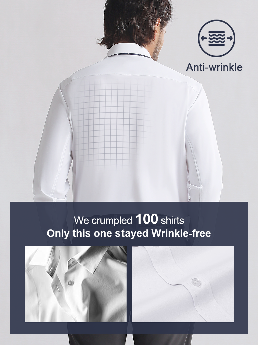 Fliwos Men's TriProof Stretch Iron-free Shirts