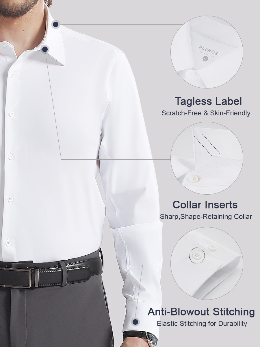 Fliwos Men's TriProof Stretch Iron-free Shirts