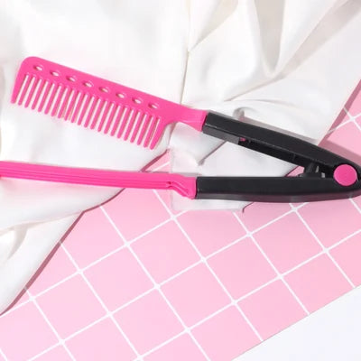 🎄Xmas Sale-Up to 49% OFF💇♀️Portable Cordless Hair Straightening Comb(🎁V-Shaped Hair Straightening Comb)