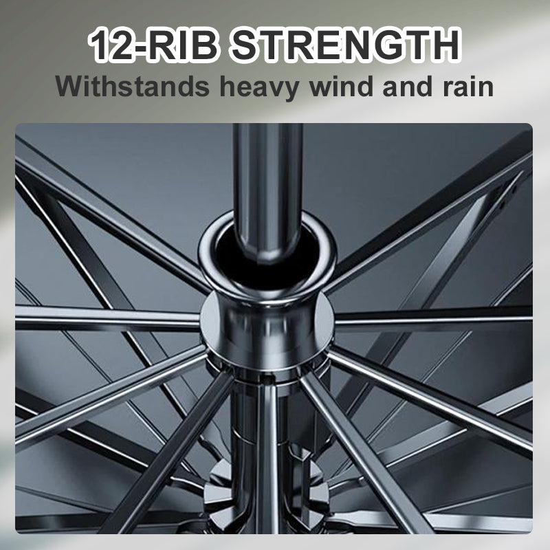 ⏳Time-limited 50%Discount⏰12-Rib Large Foldable Windproof Umbrella🌂