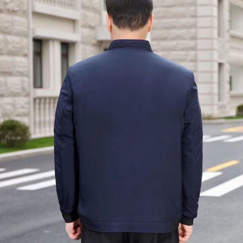 Hot Sale🏆Men's Solid Color Zip Up Warm Jacket -💪Anti-wrinkle, windproof, rainproof and snowproof!