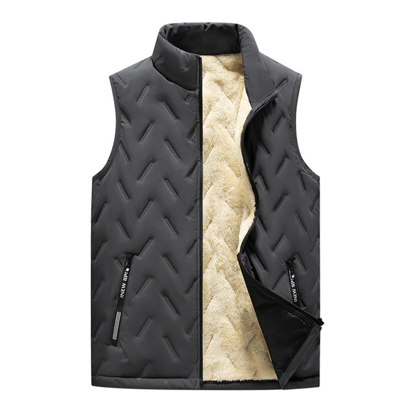 ✨️❄️Unisex Winter Warm Casual Sleeveless Quilted Vest With Fleece Lining