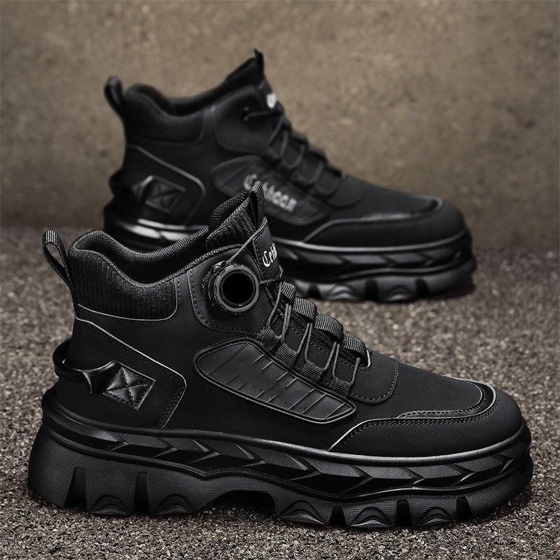 Men's Retro Casual Chunky Ankle Boots