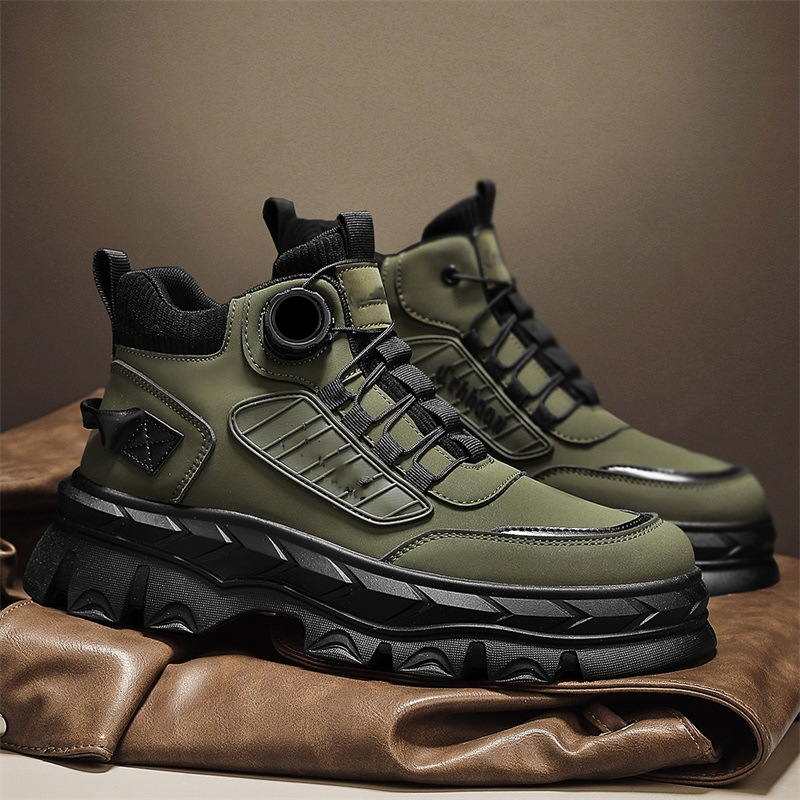 Men's Retro Casual Chunky Ankle Boots