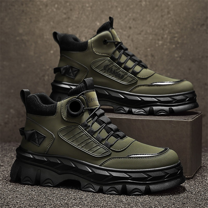Men's Retro Casual Chunky Ankle Boots