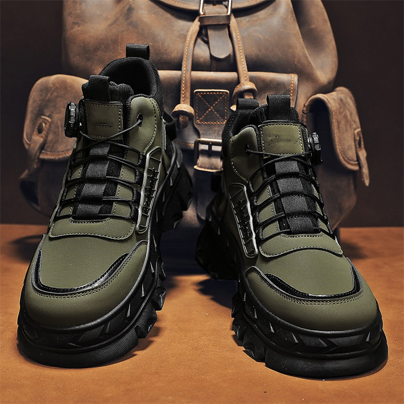 Men's Retro Casual Chunky Ankle Boots